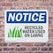 Signmission Recycled Water Used On Lawns, 14 in W x Rectangle, Plastic OS-2PACK-NS-P-1014-L-18006 - alternate 5
